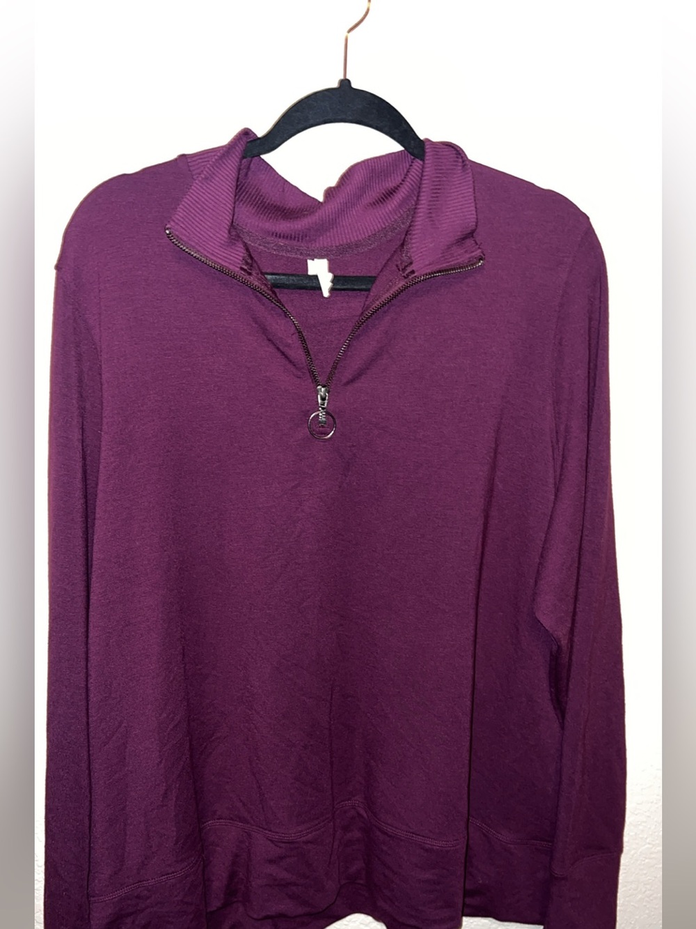Ideology Women’s Quarter-Zip Pullover — Plum